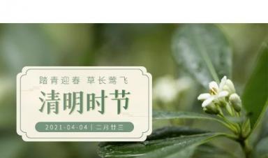 清明节|UG环球官网科技放假通知